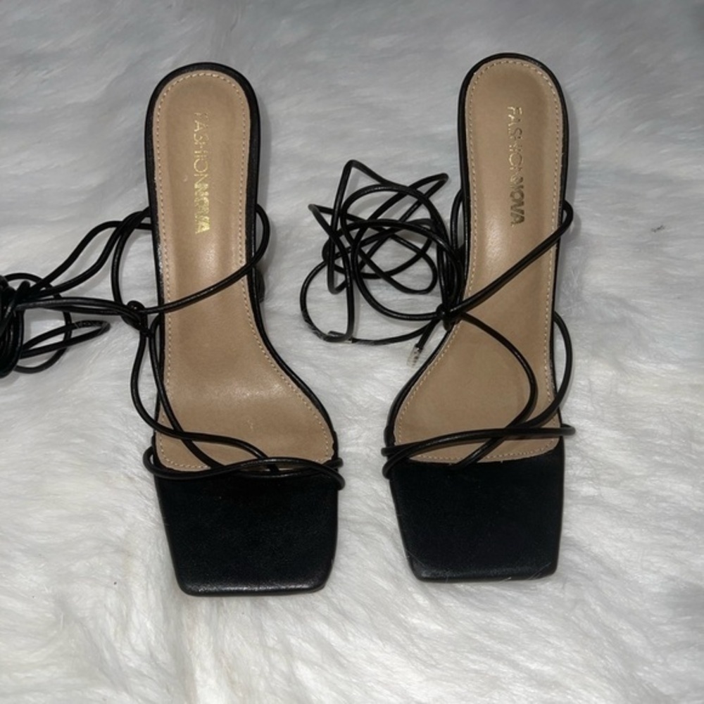 Fashion Nova strappy heels